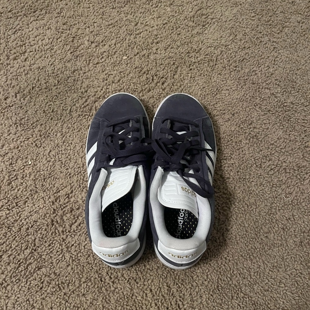 Adidas Navy and White Sneakers Women’s size 7.5